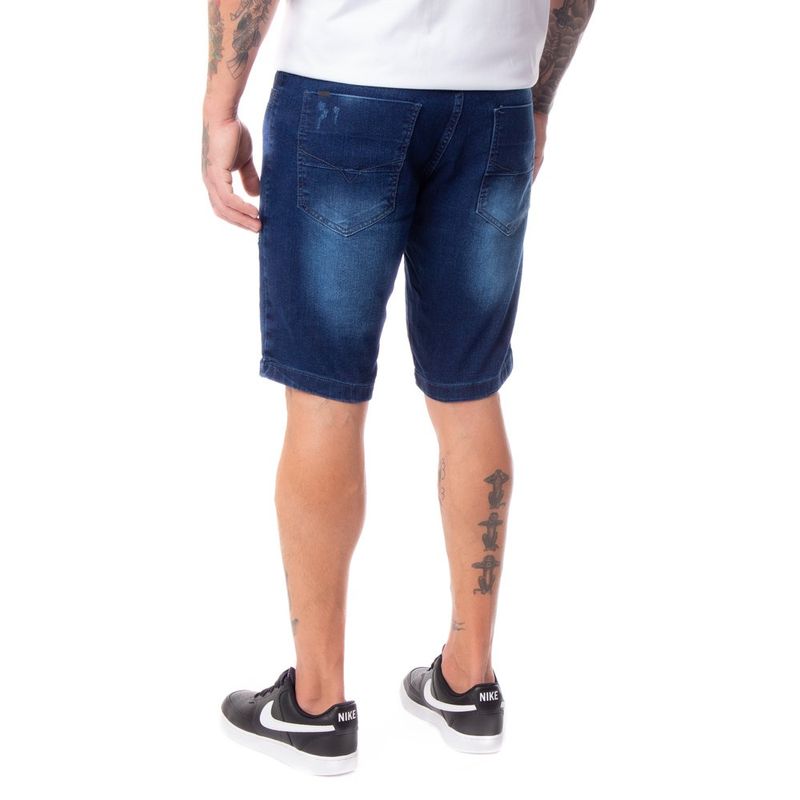 Bermuda Jeans Masculina Dixie Azul Radan Lojasradan