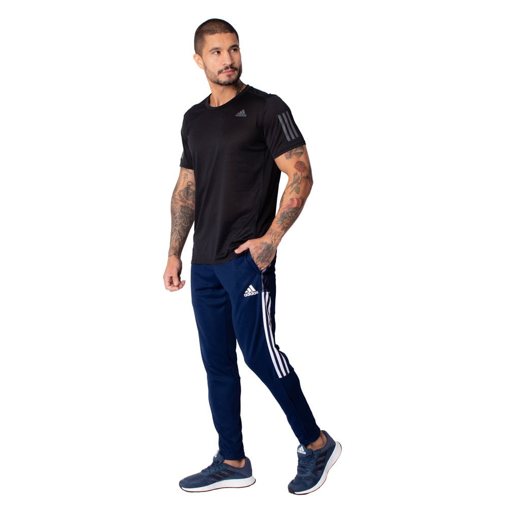 camiseta adidas own the run logo masculina