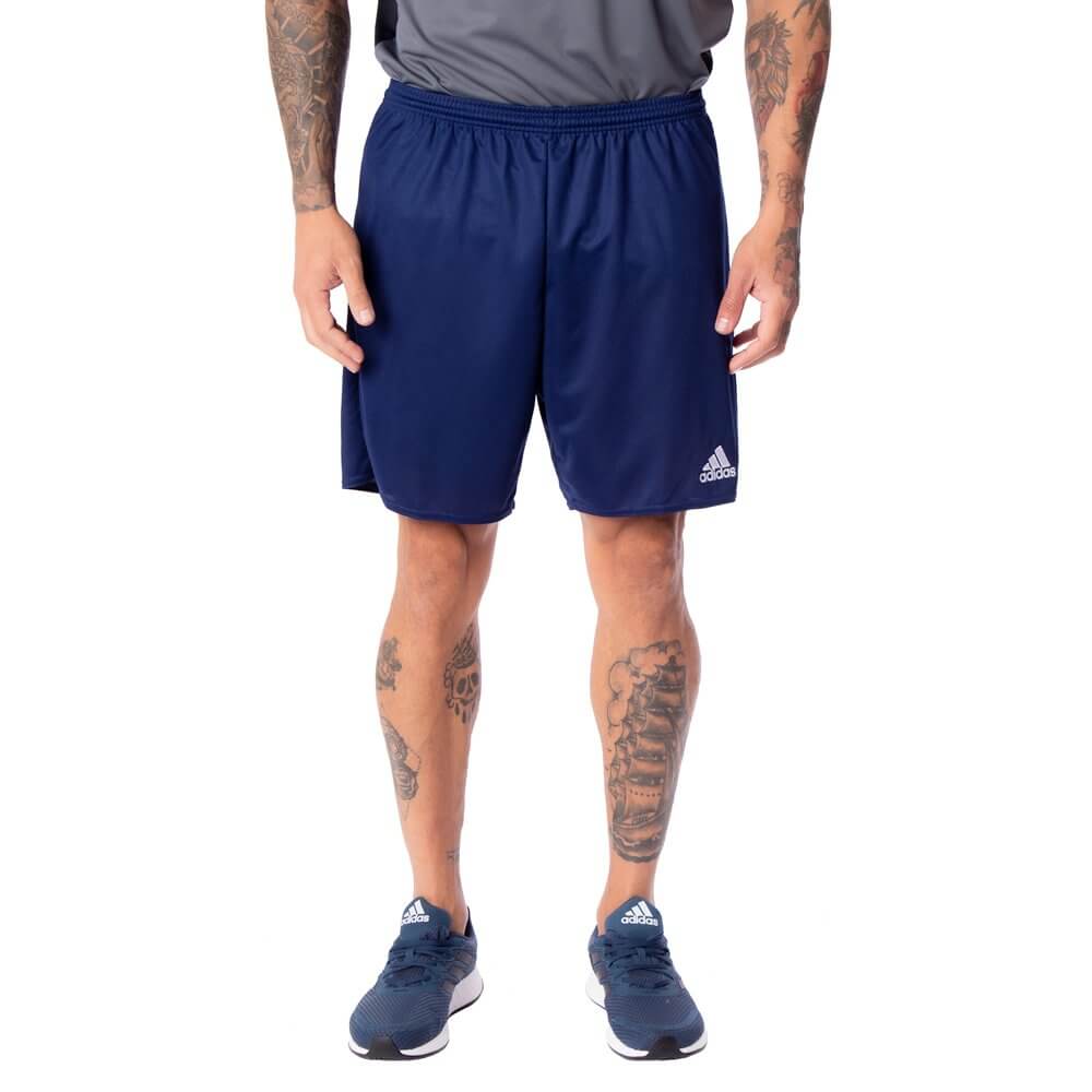 Calção Masculino Adidas Parma 16 Marinho/Branco Menor preço em Calção Masculino Adidas Parma 16 Marinho/Branco
