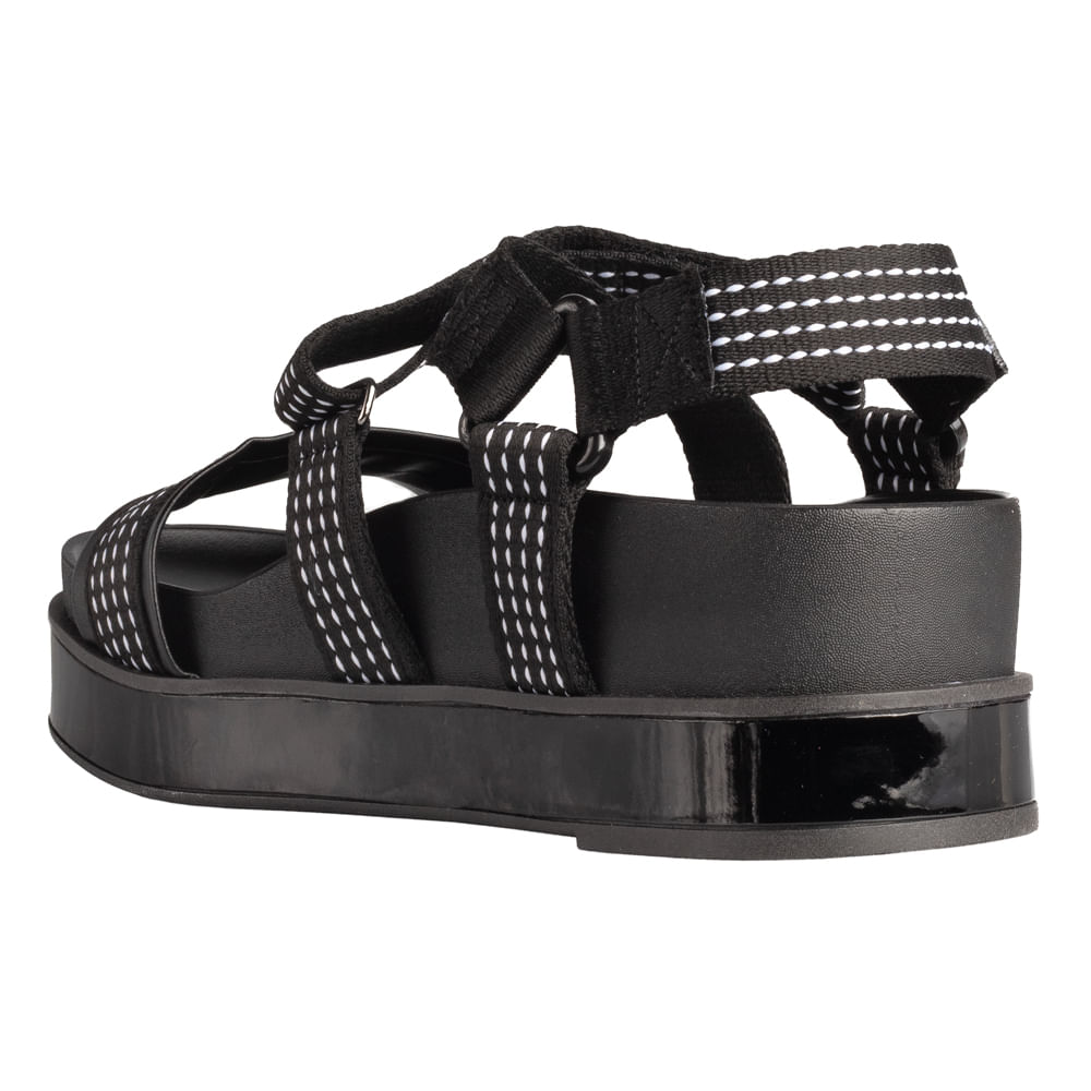 Sandália Feminina Vizzano Flatform Preto Preto