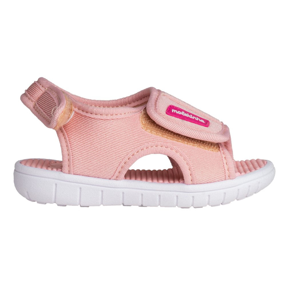 Sandália Infantil Molekinha Papete Bebê Rosa Claro | Radan - lojasradan