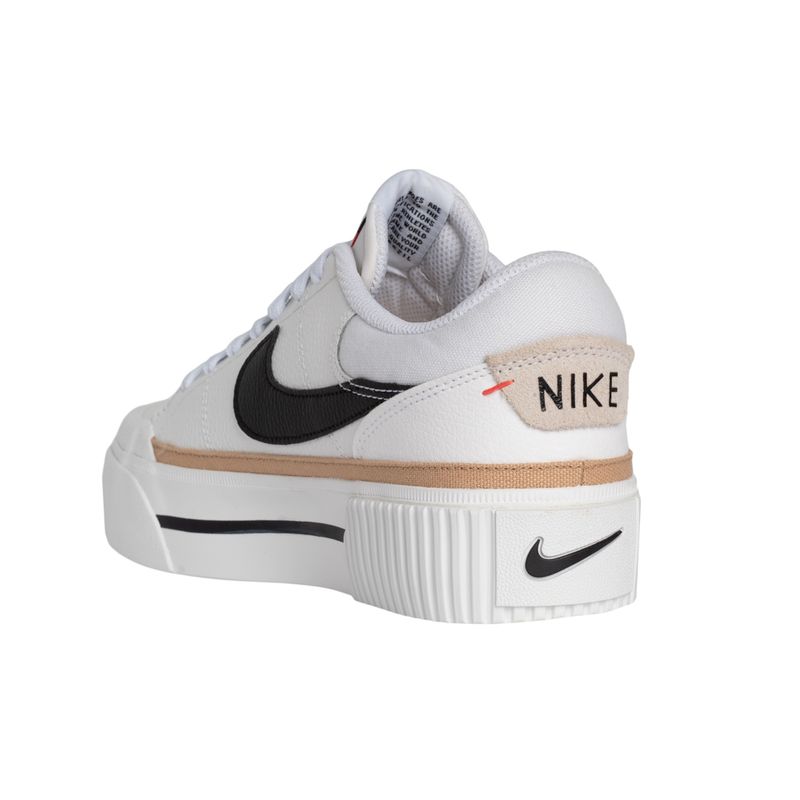 nike court legacy lift white sail